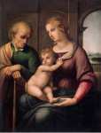 Raphaello Santi Holy Family Madonna with Beardless Josep - Hermitage